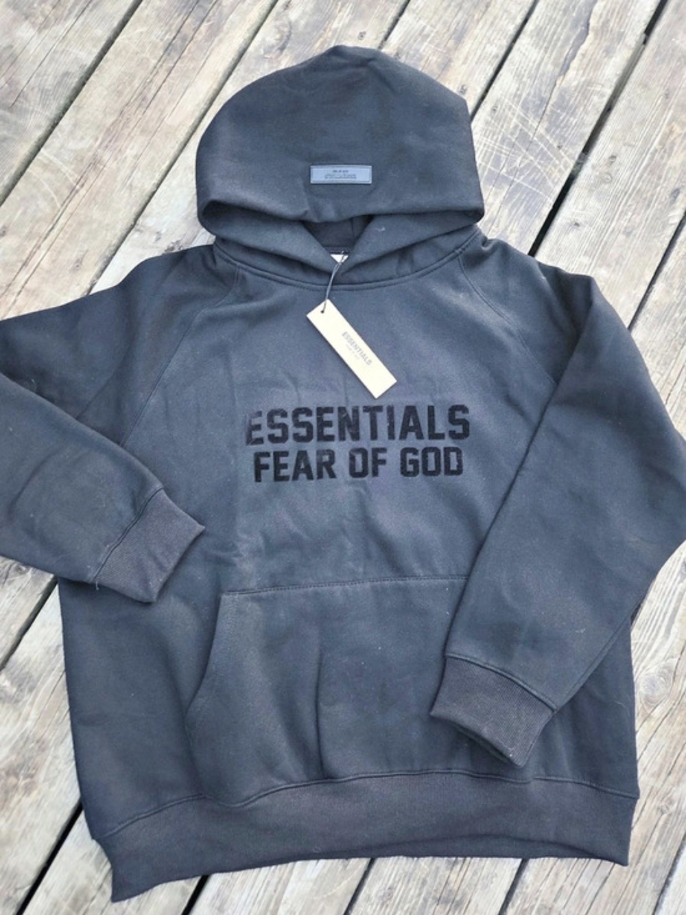 Fear of God Essentials Classic Fleece Hoodie Black